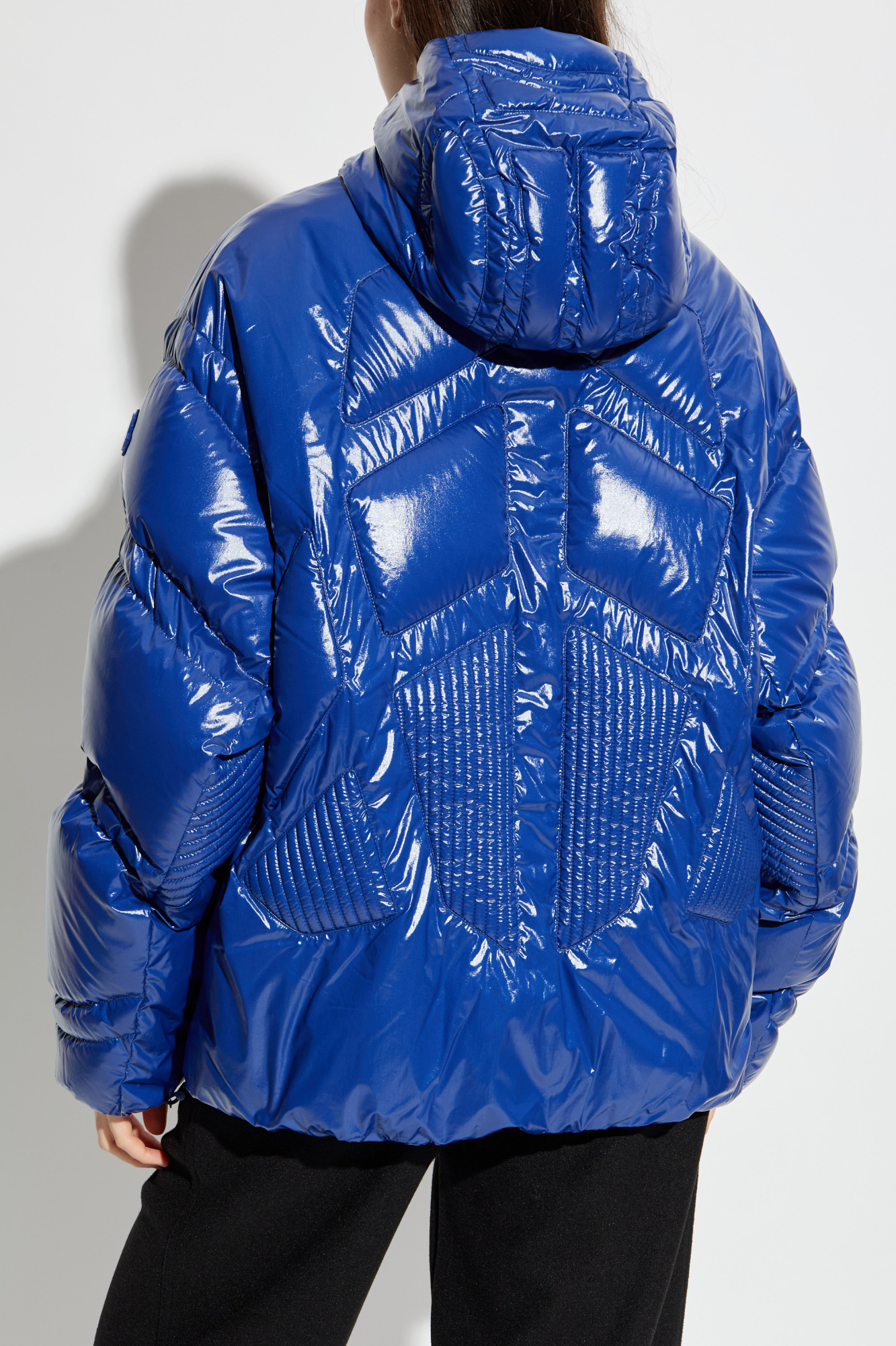 エナジーチャージMONCLER ニットマフラー 青 エナジーチャージMONCLER ニットマフラー 青 エナジーチャージ